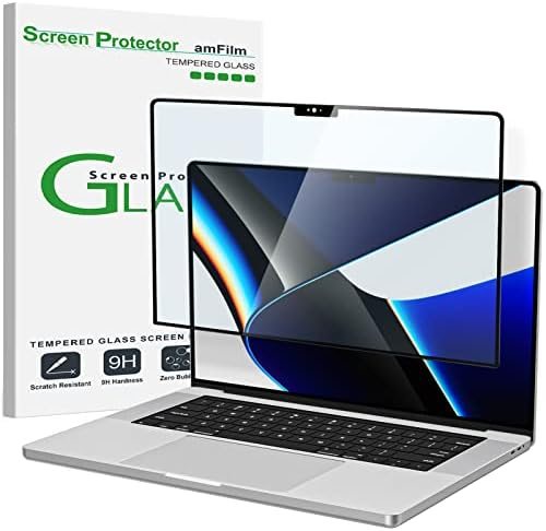 clear tempered glass screen protector for MacBook Pro 14.2 by amFilm